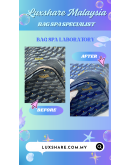 FAURE LE PAGE TOTE BAG IN BLUE AND YELLOW"NANO RESTORE AND BAG SPA SERVICE"