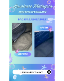 FAURE LE PAGE TOTE BAG IN BLUE AND YELLOW"NANO RESTORE AND BAG SPA SERVICE"