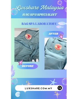 KANKEN BACKPACK IN LIGHT BLUE " DEEP CLEANING AND BAG SPA SERVICE"