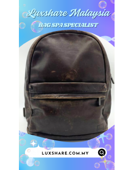 KNOMO LONDON BACKPACK LEATHER" DEEP CLEANING BAG SPA SERVICE AND TREATMENT LEATHER"
