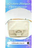 REED KRAFPOFF BAG IN WHITE " BAG SPA SERVICE AND TREATMENT LEATHER"