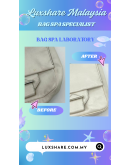REED KRAFPOFF BAG IN WHITE " BAG SPA SERVICE AND TREATMENT LEATHER"