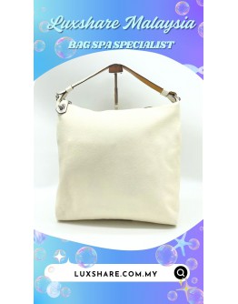 REED KRAKPOFF HOBO BAG IN WHITE''NANO RESTORE AND BAG SPA SERVICE''