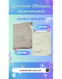 REED KRAKPOFF HOBO BAG IN WHITE''NANO RESTORE AND BAG SPA SERVICE''