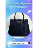 PRADA MILANO LEATHER TOTE BAG (BAG SPA CLEANING,NANO RESTORATION)