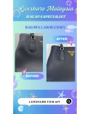 PRADA MILANO LEATHER TOTE BAG (BAG SPA CLEANING,NANO RESTORATION)