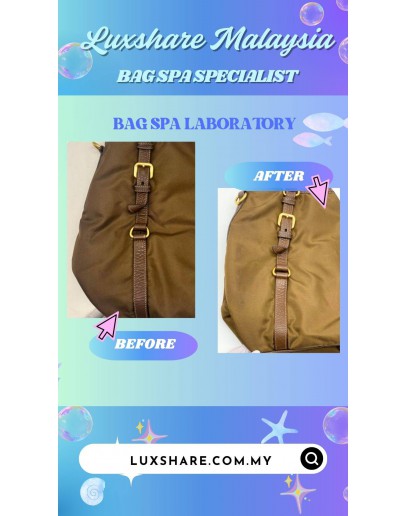 PRADA TESSUTO VITELLO DAINO TOTE (BAG SPA CLEANING,TREATMENT &CARE)