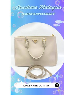 PRADA GALLERIA MEDIUM SAFFIANO LEATHER BAG (BAG SPA CLEANING, TREATMENT&CARE)