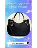 PRADA BLACK NYLON AND LEATHER SHOULDER BAG (BAG SPA CLEANING, TREATMENT &CARE)