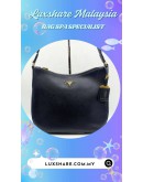 PRADA SAFFIANO BLACK LEATHER BAGUETTE SHOULDER BAG (BAG SPA CLEANING,LEATHER REPLACEMENT)