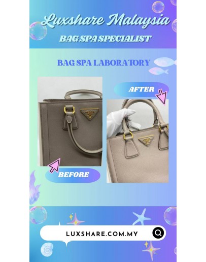 PRADA SAFFIANO LUX TOTE BAG (BAG SPA CLEANING,TREATMENT AND CARE)