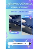 PRADA BLUE SAFFAIANO LEATHER DOUBLE ZIP TOTE BAG (BAG SPA CLEANING, COLOUR TOUCH UP)