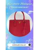 PRADA SAFFIANO LEATHER TOTE BAG (BAG SPA CLEANING,COLOR TOUCP UP)