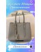 PRADA DOUBLE SAFFIANO LEATHER BAG IN GREY (BAG SPA CLEANING,COLOR TOUCP UP)