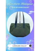 PRADA NYLON TOTE BAG IN SAGE GREEN COLOR (BAG SPA CLEANING,LEATHER REPLACEMENT)