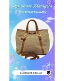 PRADA LOGO JACQUARD TOTE BAG (BAG SPA CLEANING,COLOR TOUCP UP)