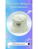PRADA RE-NYLON BUCKET HAT IN WHITE (SPA CLEANING,TREATMENT AND CARE)