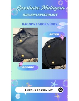 PRADA NYLON PITONE LARGE BOW BAG (BAG SPA CLEANING, TREATMENT & CARE)