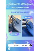 PRADA VITELLO DAINO LEATHER SHOULDER BAG  (BAG SPA CLEANING, NANO RESTORATION)