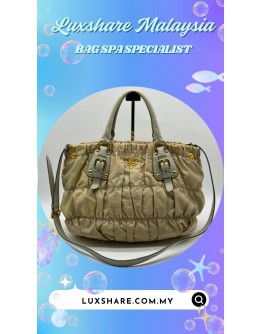 PRADA TESSUTO GAUFRE NYLON  TWO WAY SHOULDER BAG (BAG SPA CLEANING,NANO RESTORATION)