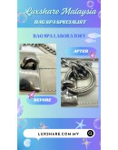 PRADA SOFT CALF MEDIUM DIAGRAMME FLAP BAG IN BIANCO (BAG SPA CLEANING,SILVER PLATED)