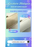 PRADA SOFT CALF MEDIUM DIAGRAMME FLAP BAG IN BIANCO (BAG SPA CLEANING,SILVER PLATED)