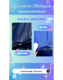 PRADA SAFFIANO LUX LEATHER HANDBAG IN DARK BLUE " NANO RESTORE AND BAG SPA SERVICE"