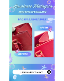 PRADA SAFFIANO HANDBAG IN RED WITH STRAP"LEATHER REPLACEMENT AND BAG SPA SERVICE"