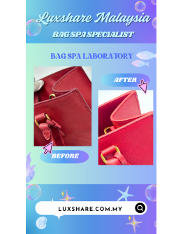 PRADA SAFFIANO HANDBAG IN RED WITH STRAP"LEATHER REPLACEMENT AND BAG SPA SERVICE"