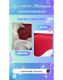 PRADA SAFFIANO HANDBAG IN RED WITH STRAP"LEATHER REPLACEMENT AND BAG SPA SERVICE"