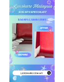 PRADA SAFFIANO HANDBAG IN RED WITH STRAP"LEATHER REPLACEMENT AND BAG SPA SERVICE"