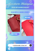 PRADA SAFFIANO HANDBAG IN RED WITH STRAP"LEATHER REPLACEMENT AND BAG SPA SERVICE"