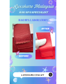 PRADA SAFFIANO HANDBAG IN RED WITH STRAP"LEATHER REPLACEMENT AND BAG SPA SERVICE"