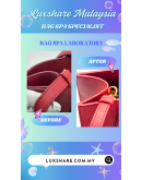 PRADA SAFFIANO HANDBAG IN RED WITH STRAP"LEATHER REPLACEMENT AND BAG SPA SERVICE"