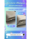 PRADA IN LIGHT GREY SAFFIANO LEATHER CUIR TWIN TOTE BAG WITH STRAP"TOUCH UP AND BAG SPA SERVICE"