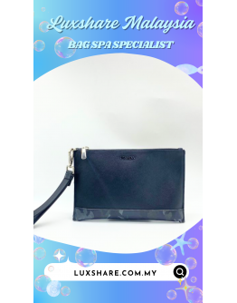 PRADA WRISTLET CLUTCH WITH ARMY BOTTOM PATTERN" HARDWARE REPLACEMENT AND BAG SPA SERVICE"