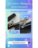 PRADA WRISTLET CLUTCH WITH ARMY BOTTOM PATTERN" HARDWARE REPLACEMENT AND BAG SPA SERVICE"