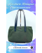 PRADA TOTE BAG IN DARK GREEN NYLON AND BLACK LEATHER " LEATHER REPLACEMENT AND BAG SPA SERVICE"