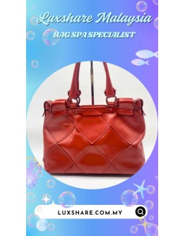 SALVATORE FERRAGAMO TOTE BAG IN DEEP ORANGE (BAG SPA CLEANING, TREATMENT&CARE)