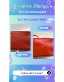 SALVATORE FERRAGAMO TOTE BAG IN DEEP ORANGE (BAG SPA CLEANING, TREATMENT&CARE)