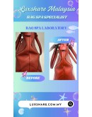 SALVATORE FERRAGAMO TOTE BAG IN DEEP ORANGE (BAG SPA CLEANING, TREATMENT&CARE)