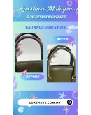 SALVATORE FERRAGAMO HANDBAG IN OLIVE GREEN (BAG SPA CLEANING, TREATMENT &CARE)