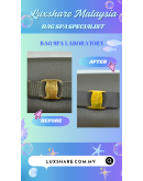 SALVATORE FERRAGAMO VARA BOW COIN PURSE IN GREY " BAG SPA SERVICE AND TREATMENT LEATHER"