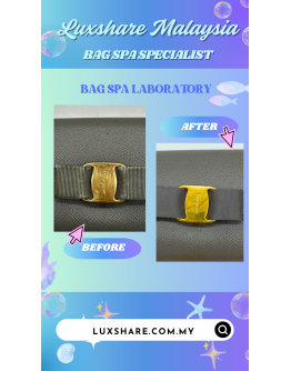 SALVATORE FERRAGAMO VARA BOW COIN PURSE IN GREY " BAG SPA SERVICE AND TREATMENT LEATHER"