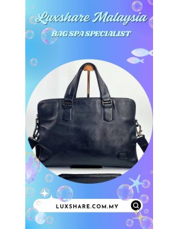 TUMI HARRISON SLIM BRIEFCASE LAPTOP BAG (BAG SPA CLEANING, TOUCH UP CORNER PART)