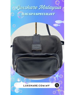 TUMI ALPHA BRAVO SHOULDER BAG (LEATHER REPLACEMENT, BAG SPA CLEANING)