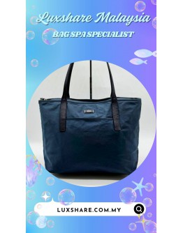 TUMI BLUE NYLON TOTE SHOULDER BAG (BAG SPA CLEANING,NANO RESTORATION)