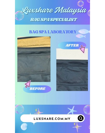 TUMI BLUE NYLON TOTE SHOULDER BAG (BAG SPA CLEANING,NANO RESTORATION)