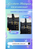 VERSACE VERSUS STUDDED LEATHER HANDBAG (BAG SPA CLEANING,HOOK REPLACEMENT)