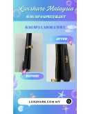 VERSACE CLUTCH BAG IN BLACK (ZIP TREATMENT,BAG SPA CLEANING)